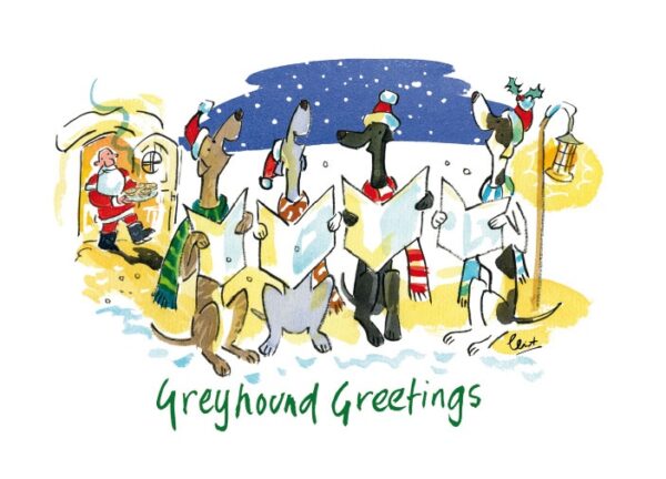carol singing greyhounds